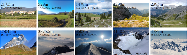 Camera Elevation Estimation from a Single Mountain Landscape Photograph