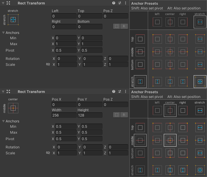 Unity GUI UI Element